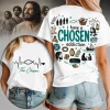 The Chosen TV Series I Have a Chosen Addiction Heartbeat Christian Double Sided Graphic T-Shirt