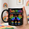 Two Dads Are Better Than One Personalized Gay Dad Gift LGBTQ Pride Family Rainbow Custom Color Changing Magic Mug