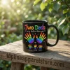 Two Dads Are Better Than One Personalized Gay Dad Gift LGBTQ Pride Family Rainbow Custom Color Changing Magic Mug