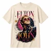 Vintage Elton John Rocket Man Music Has Healing Power Graphic T-Shirt