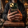 Wicked 250th Anniversary Legacy Magic Witch Hat and Broomstick Ornate Gold Phone Case