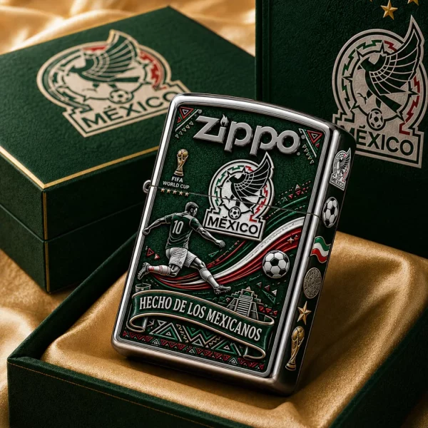 Zippo Mexico FIFA World Cup Embossed Collectible Lighter