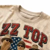 ZZ Top America 250 Years Of Freedom Patriotic American Flag Rock Band Commemorative 3D T-Shirt