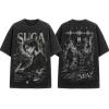 BTS Suga Agust D Min Yoongi Vintage Washed Oversized Graphic T-Shirt
