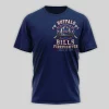 Buffalo Bills Firefighter Tribute Patriotic Navy Blue 3D Graphic T-Shirt
