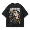 Cristiano Ronaldo CR7 Retro Bootleg Style Oversized Streetwear Vintage Graphic T-Shirt