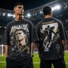 Cristiano Ronaldo CR7 Retro Bootleg Style Oversized Streetwear Vintage Graphic T-Shirt
