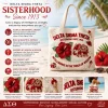 Delta Sigma Theta DST Sorority 1913 Elephant Hibiscus Premium Crochet Woven Tote Bag