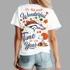 Denver Broncos Snoopy Peanuts Just A Girl Who Loves Fall Graphic T-Shirt