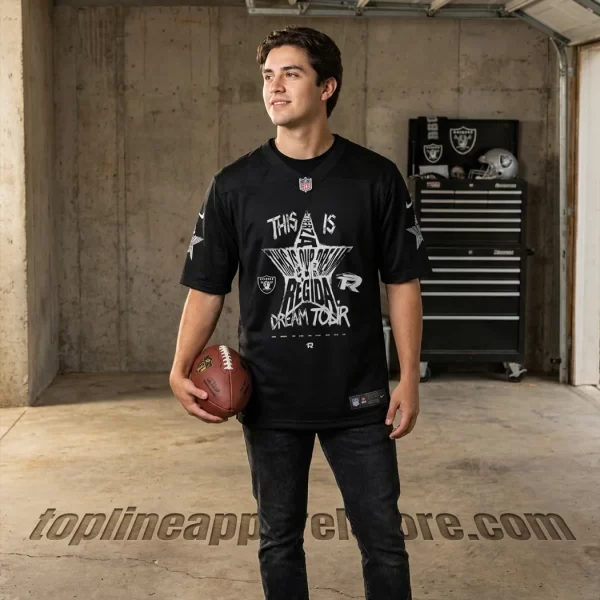 Fuerza Regida x Las Vegas Raiders This Is Our Dream Limited Edition Black Number 26 Football Jersey