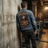 Godsmack 1000HP Heavy Metal Rock Band Skull Graphic Premium Denim Jacket