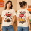 Hello Kitty x Burger King Cute Foodie Retro Graphic T-Shirt