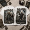 Iron Maiden Heavy Metal Legend Louder Than Ever Eddie Double Sided Graphic T-Shirt