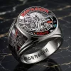 Iron Maiden Killers Eddie Gold 3D Engraved Heavy Metal Rock Band Signet Ring