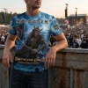 Iron Maiden Run For Your Lives World Tour 2026 Samurai Eddie Commemorative 3D All-Over Print T-Shirt