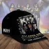 KISS 50th Anniversary Love Gun Vintage Rock Band Graphic Black Baseball Cap