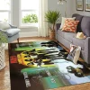KISS Love Gun Rock Band Printed Signatures Vintage Music Decor Rectangular Area Rug