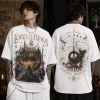 Lord of the Rings Vintage Middle-earth Map Premium Graphic Oversized T-Shirt