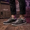 Misfits Crimson Ghost Fiend Club Punk Rock Skull Canvas Slip-On Loafer Shoes