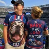 New York Giants Bark If You Love New York Funny Bulldog 3D All Over Print T-Shirt