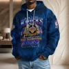 New York Knicks 2026 NBA Finals Champions Commemorative Signatures Graphic Unisex Quarter-Zip Waffle Hoodie