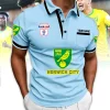 Norwich City FC Personalized Yellow Custom Name EFL Football Polo Shirt