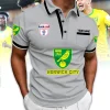 Norwich City FC Personalized Yellow Custom Name EFL Football Polo Shirt