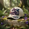 Personalized Enchanted Witch and Raven Gothic Celestial Cream Baseball Cap