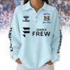 Personalized Kilmarnock FC Custom Name Royal Blue Long Sleeve Polo Sweatshirt