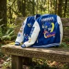 Sega Sonic the Hedgehog 35th Anniversary Forever Fast Blue and White Varsity Jacket