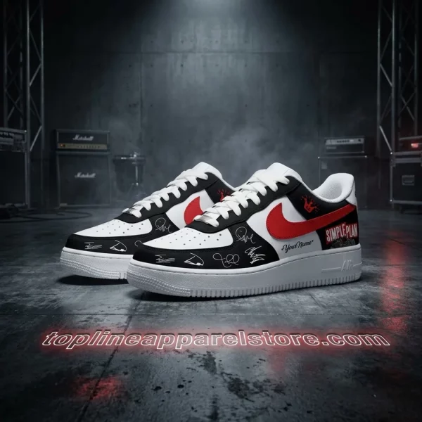 Simple Plan The Bigger Than You Think Tour 2026 Personalized Signature Special Edition Sneakers