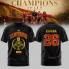 Spain Soccer 2026 World Cup Campeones Limited Edition Graphic 3D T-Shirt