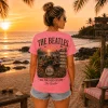 The Beatles Abbey Road Retro Sunset All You Need Is Love Vintage Graphic T-Shirt