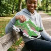 Alpha Kappa Alpha AKA Sorority Personalized Pink and Green Custom Athletic Running Shoes
