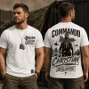 Commando Christian Warrior Called Equipped and Sent by Faith Military Graphic T-Shirt