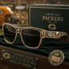 Green Bay Packers 13-Time World Champions Commemorative Gold Luxury Unisex Sunglasses