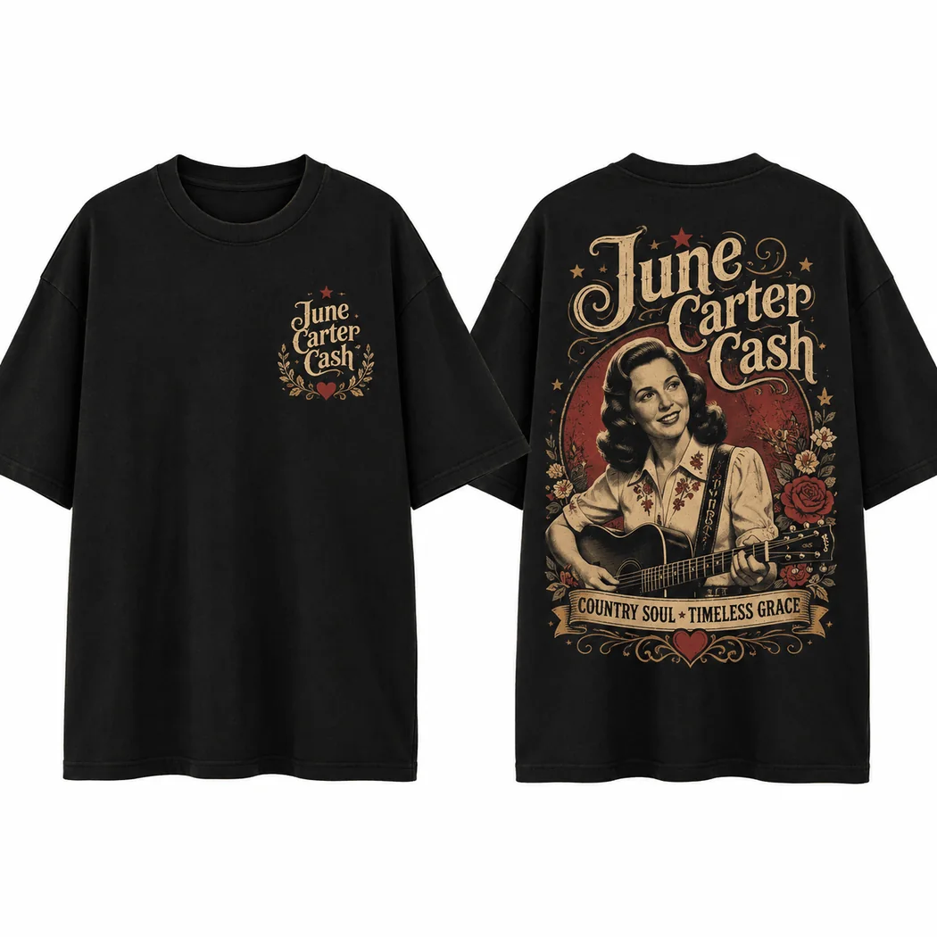 June Carter Cash Vintage Country Soul Timeless Grace Retro Music Graphic T-Shirt June Carter Cash Vintage Country Soul Timeless Grace Retro Music Graphic T-Shirt