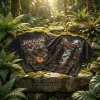 Jurassic Park T-Rex Vintage Washed Black Retro Dinosaur Movie Graphic T-Shirt
