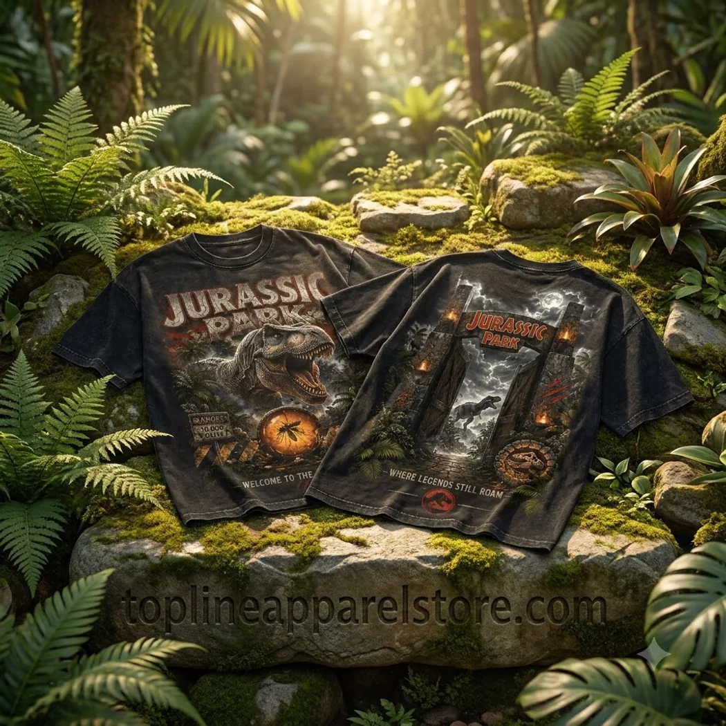 Jurassic Park T-Rex Vintage Washed Black Retro Dinosaur Movie Graphic T-Shirt Jurassic Park T-Rex Vintage Washed Black Retro Dinosaur Movie Graphic T-Shirt