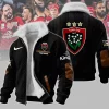 RC Toulon Rugby Personalized Red Cable Knit Print Sherpa Lined Winter Fleece Jacket