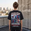 Spider-ManRetro Comic Book Double Sided Graphic 3D T-Shirt