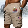 Xpress Boats Bass Fishing American Flag Men's Quick Dry Outdoor Cargo Shorts