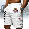 Xpress Boats Bass Fishing American Flag Men's Quick Dry Outdoor Cargo Shorts