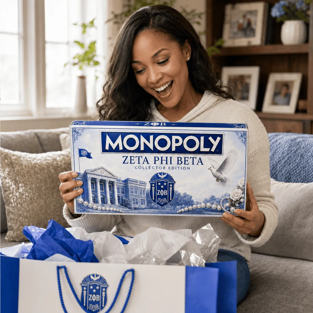Zeta Phi Beta Collector Edition Custom Monopoly Inspired Sorority Board Game Zeta Phi Beta Collector Edition Custom Monopoly Inspired Sorority Board Game